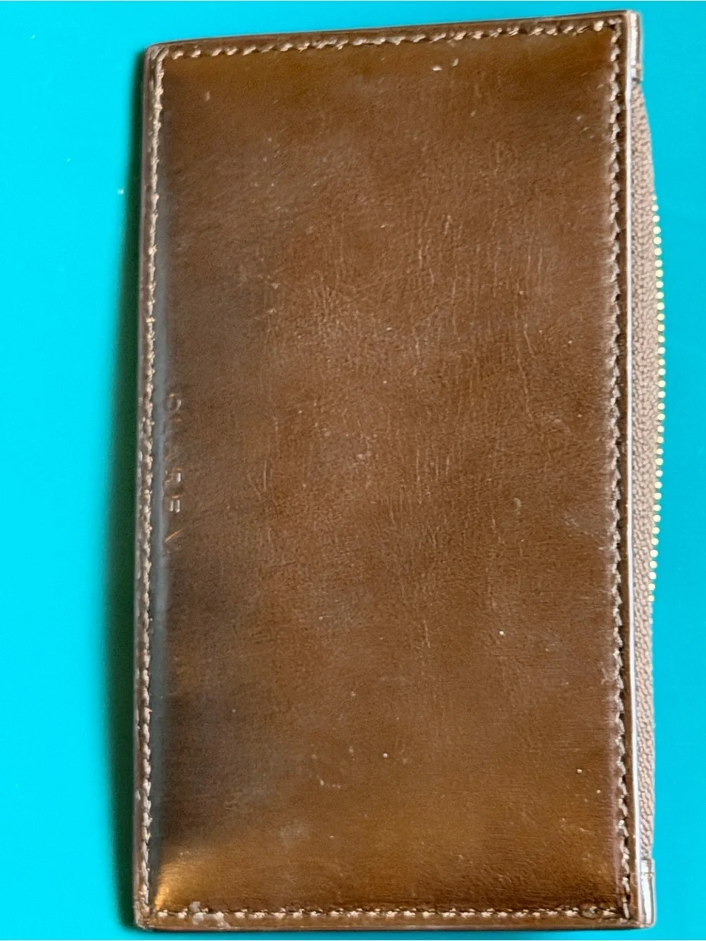 Clare V Card Zip Wallet Mocha
